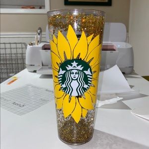 Sunflower Starbucks snow globe Tumblr
